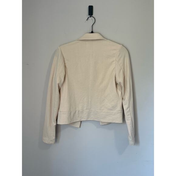 sundays by We Are Sundays Felicity Blazer Cotton Blend In Vanilla Cropped sz. 0 - Picture 3 of 5